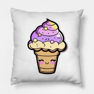 Kawaii Funny Cute Ice Cream Pillow