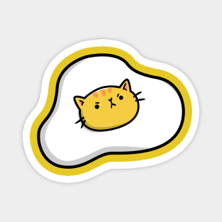 Angry cat egg Magnet