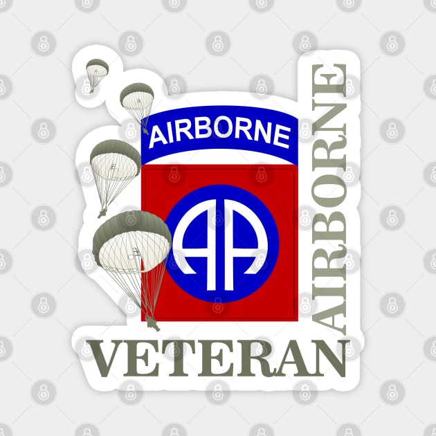 82nd Airborne Veteran Magnet by MilitaryVetShop