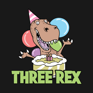 Third 3rd Two Rex T-Rex Dinosaur T-Shirt