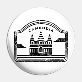 Cambodia - Black print Pin