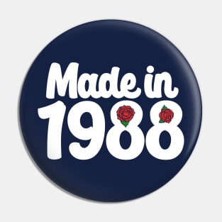 Made in 1988 Pin