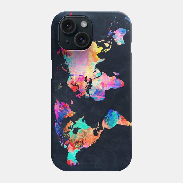 world map Phone Case by BekimART