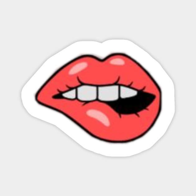 cartoon lips Magnet by carleemarkle