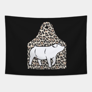 Cheetah Ear Tag - Pig - NOT FOR RESALE WITHOUT PERMISSION Tapestry