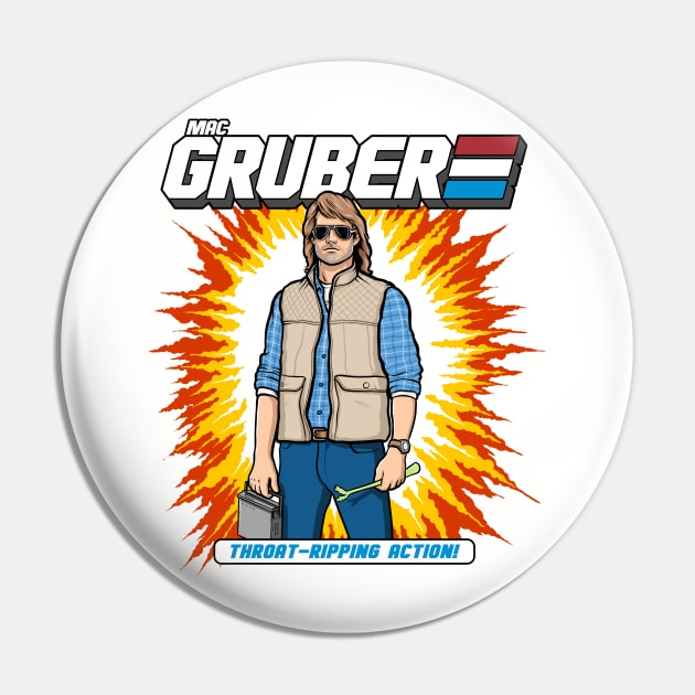 MacGruber Action Figure Pin by harebrained