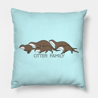 OTTER FAMILY Pillow