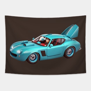 car cartoon Tapestry