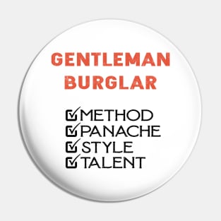 Arsène Lupin Gentleman Burglar Pin