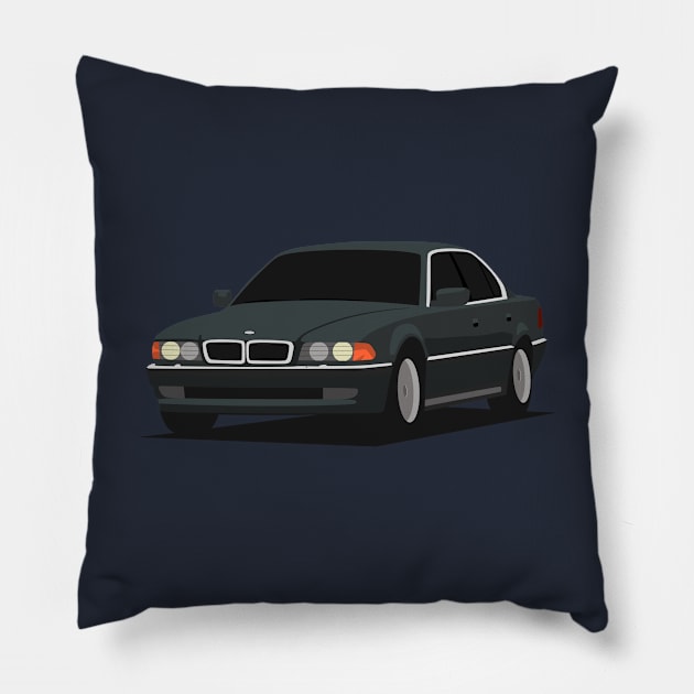 German Luxury Sedan Pillow by TheArchitectsGarage