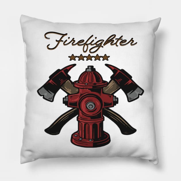 Firefighter Gift- Firefighter Pillow by Leonitrias Welt