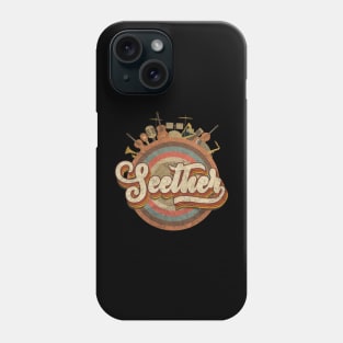 Tour Music Designs Vintage Retro - Seether Phone Case