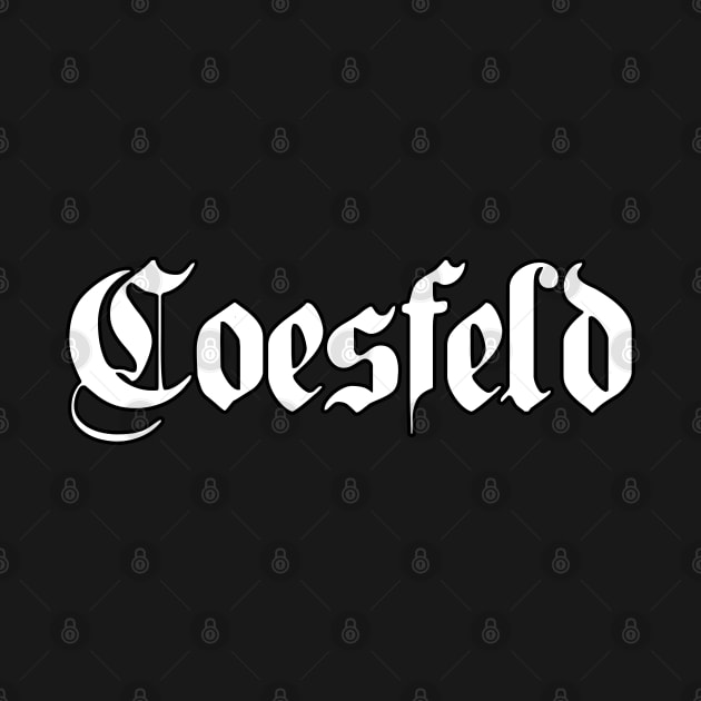 Coesfeld written with gothic font by Happy Citizen