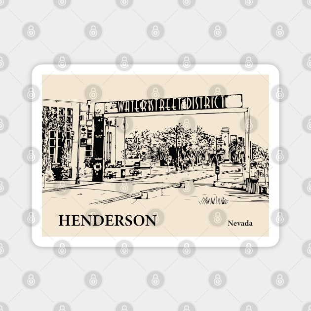 Henderson - Nevada Magnet by Lakeric