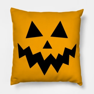 Halloween Pumpkin Jack o Lantern Face Pillow