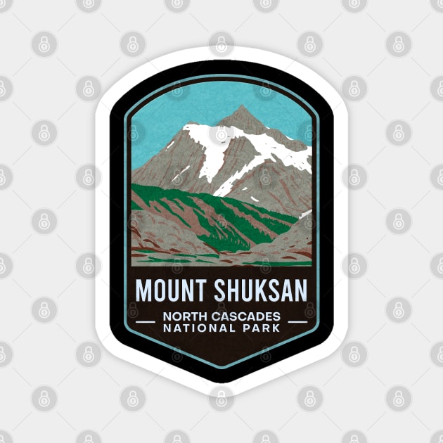 Mount Shuksan North Cascades National Park Magnet by JordanHolmes