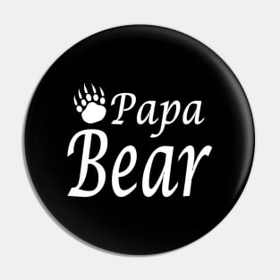 Papa Bear with bear claw Pin