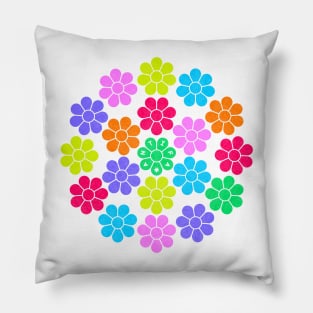 Democracy Daisy - colourful Pillow