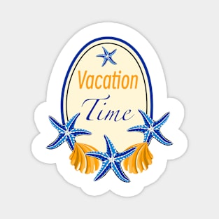 Vacation time logo Magnet