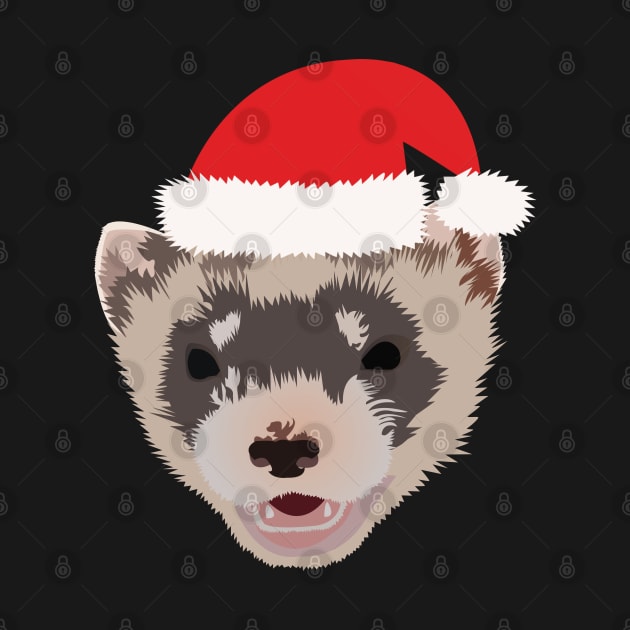 Chirstmas Ferret by KCPetPortraits