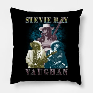 Stevie Ray Vaughan Vintage Bootleg Pillow