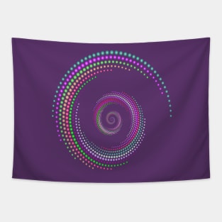 Vortex Dots of Inspiration, Colorful Happy Inspirational Design Cute Vacation Beach Wear & Gifts Tapestry