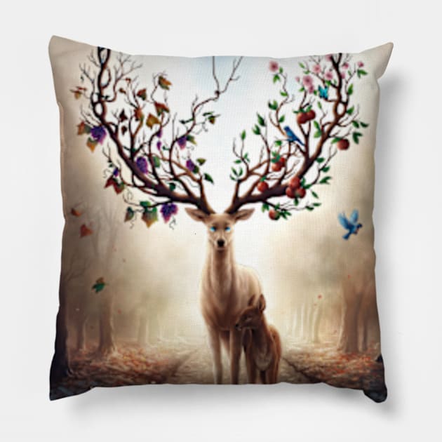 Seasons Change Pillow by jojoesart