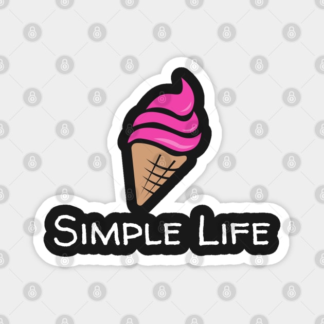 Simple Life - Ice Cream Cone Magnet by Rusty-Gate98