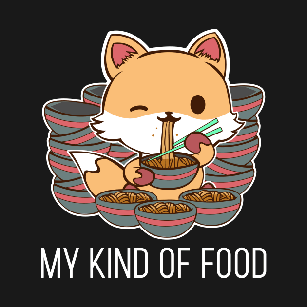 My Kind of Food Funny Animals Anime Tee T-Shirt by JDaneStore