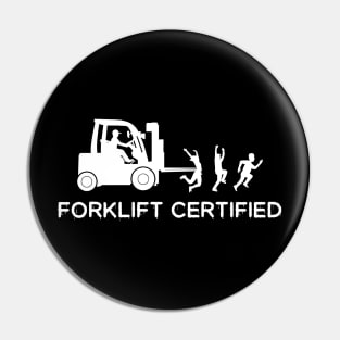 Forklift Certified Funny Forklift driver Pin