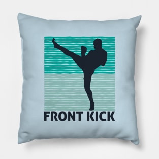 Cool kickboxing mma front kick Pillow