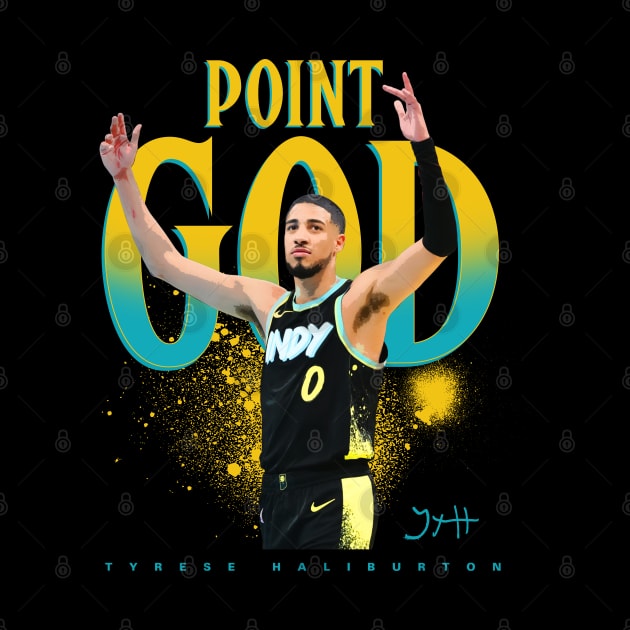 Tyrese Haliburton Point God by Juantamad