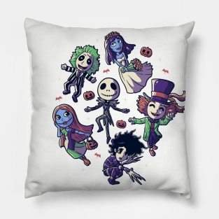 Burtons Halloween Funny Cute Spooky Characters - Light Pillow