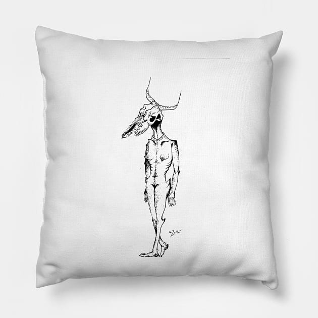 famine cow Pillow by apokatastasis