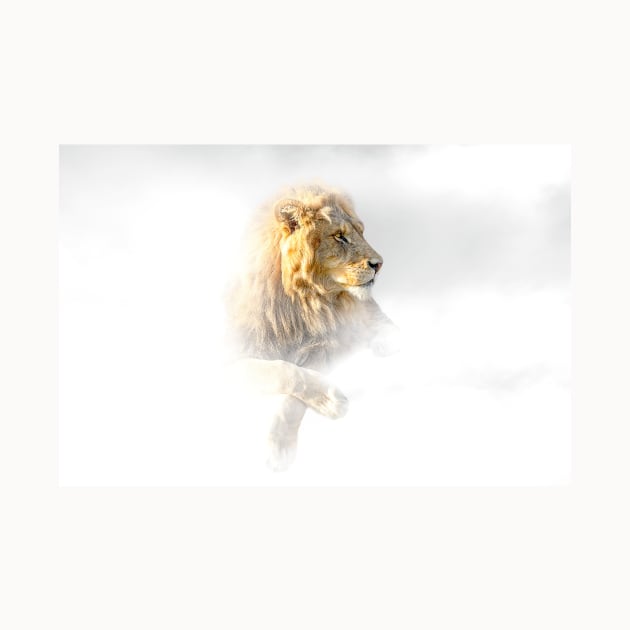 Lion Animal Wildlife Jungle Nature Safari Adventure Discovery Africa Digital Painting by Cubebox