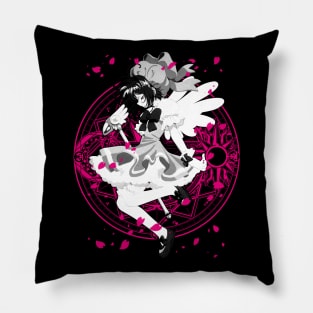 Sakura Magic Circle (white) Pillow