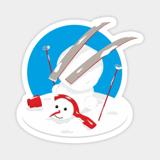 Clumsy Christmas snowman Magnet