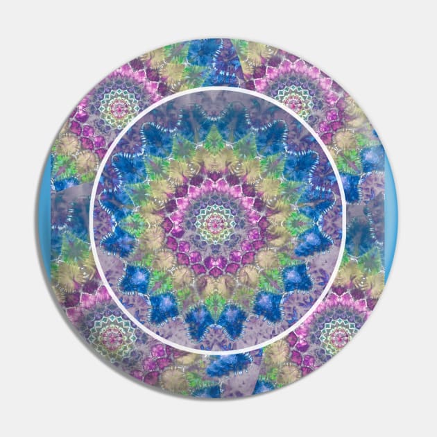 Tie Dye Graphic blues greens and yellow psychedelic art. Great gift for phish dead heads hippie dead and company Pin by Aurora X