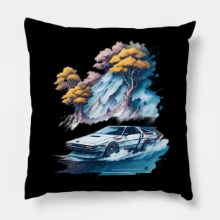 Summer Art DMC DeLorean Pillow