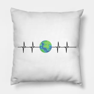 heart beat-planet Pillow