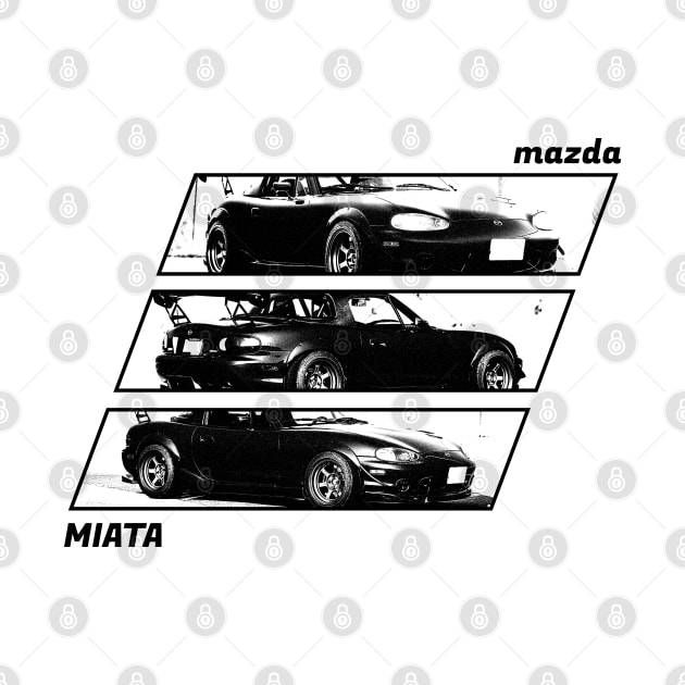 Mazda Miata MX-5 NB Black 'N White Archive 2 by Cero