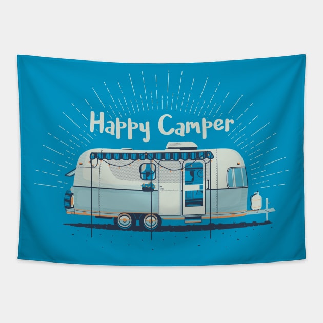 Happy Camper Tapestry by Pop Tops