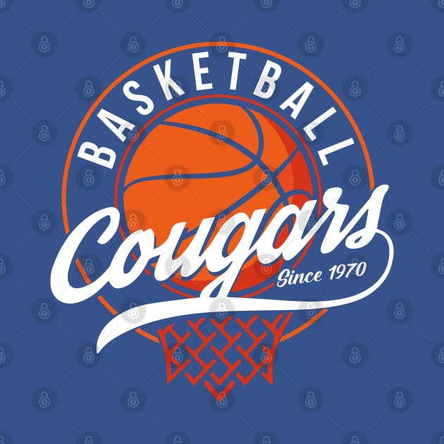 Vintage CEC  Cougars Basketball by MorlockTees