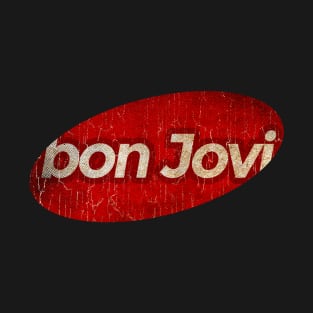 Bon Jovi - simple red elips vintage T-Shirt