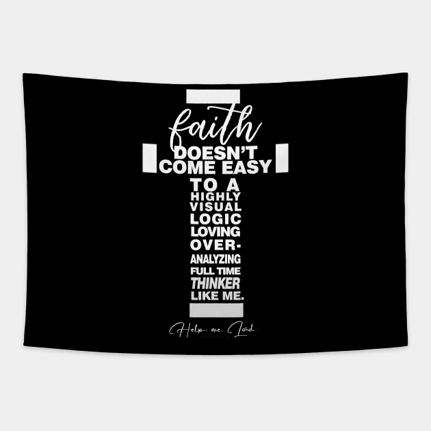 Walk by faith, not by sight, bro. | Christian Design Tapestry by Third Day Media, LLC.