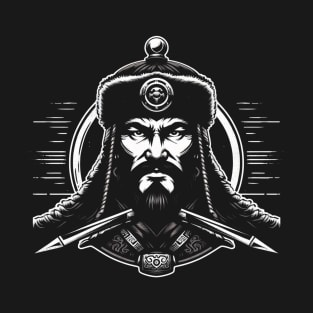 Temüjin's Legacy: Genghis Khan Graphic Art T-Shirt