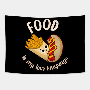 Food is My Love Language Tapestry