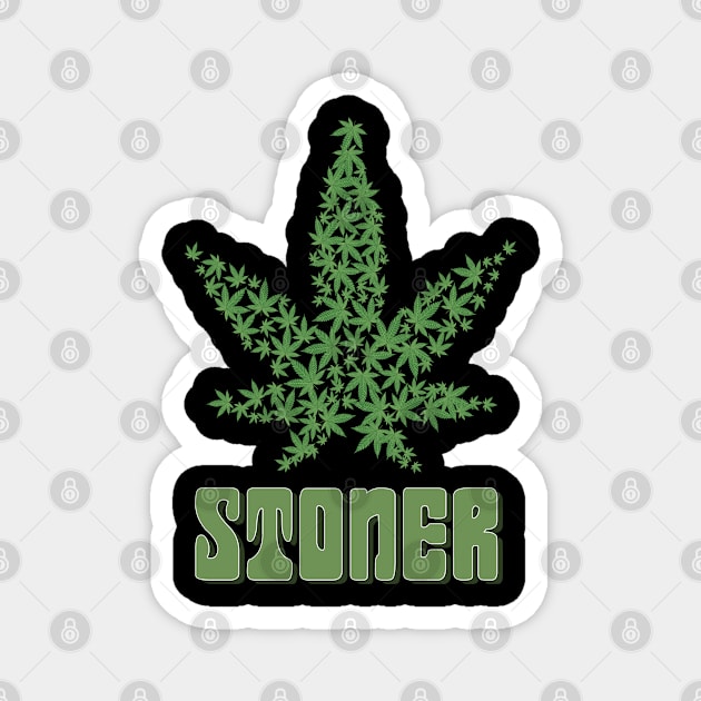 Stoner Leaf Magnet by SpaceManSpaceLand