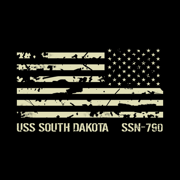 USS South Dakota by Jared S Davies