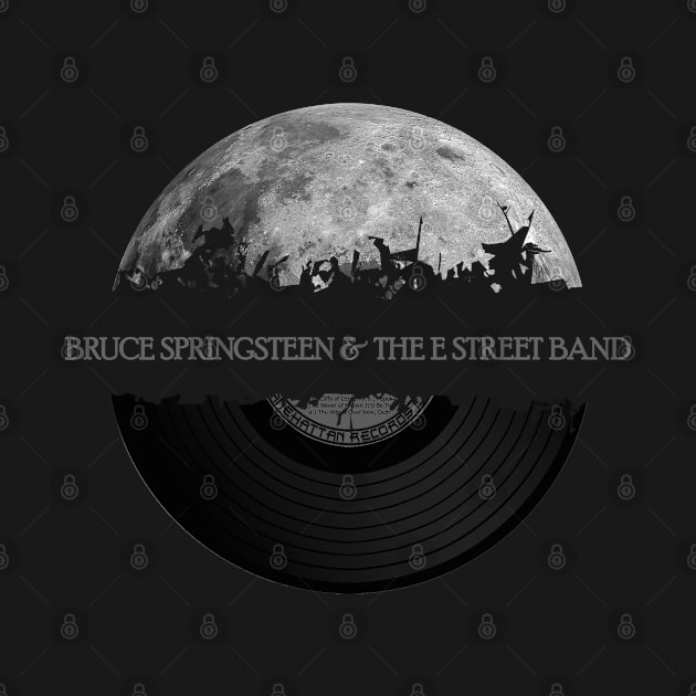 Bruce Springsteen & The E Street Band moon vinyl by hany moon